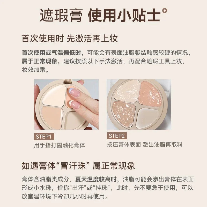 NOVO 3-in-1 Concealer Cushion Cream – Oil Control & Setting