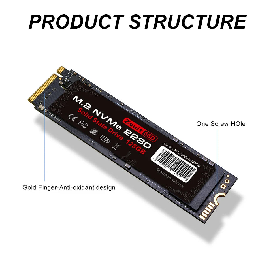 Z-Suite 512GB NVMe M.2 SSD PCIe 3.0 Internal Drive | M.2 2280