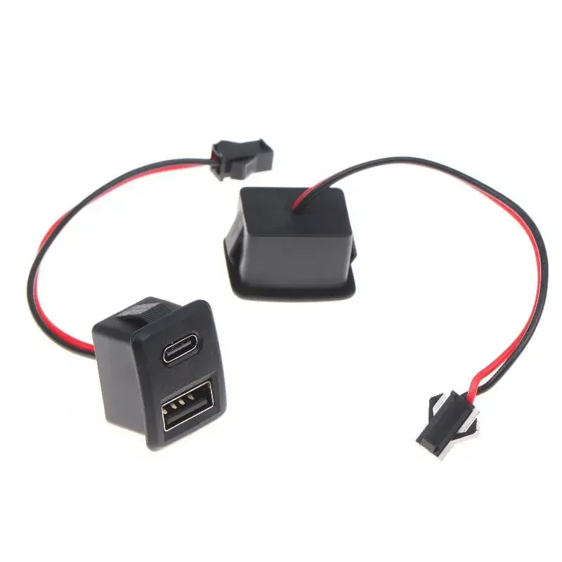 Double Layer USB Type-C Female Socket Connector | 1/2/5 Pack USB Socket Connector PRIMED