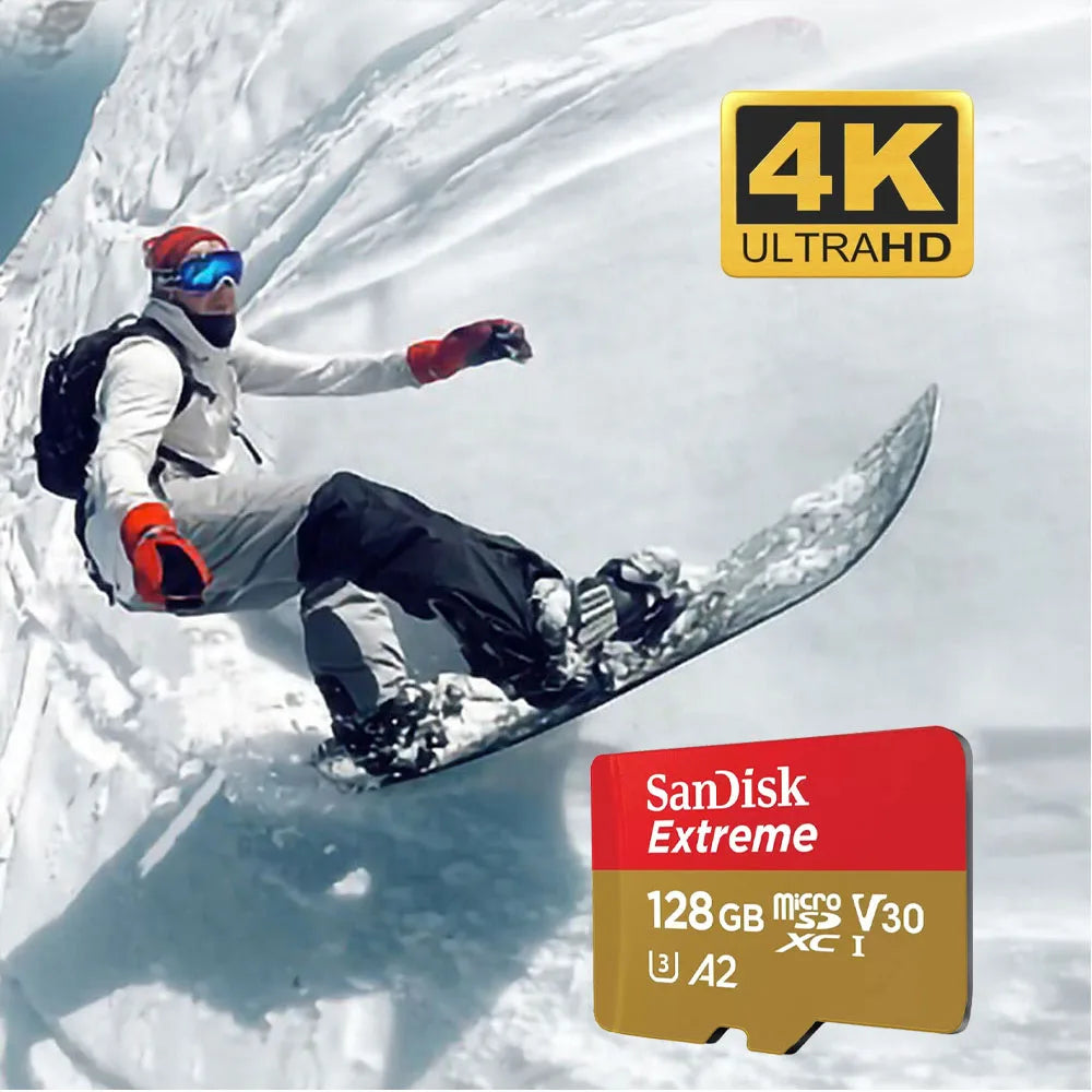 SanDisk Extreme MicroSD U3 V30 A2 – 4K UHD TF Card MicroSD Memory Card PRIMED