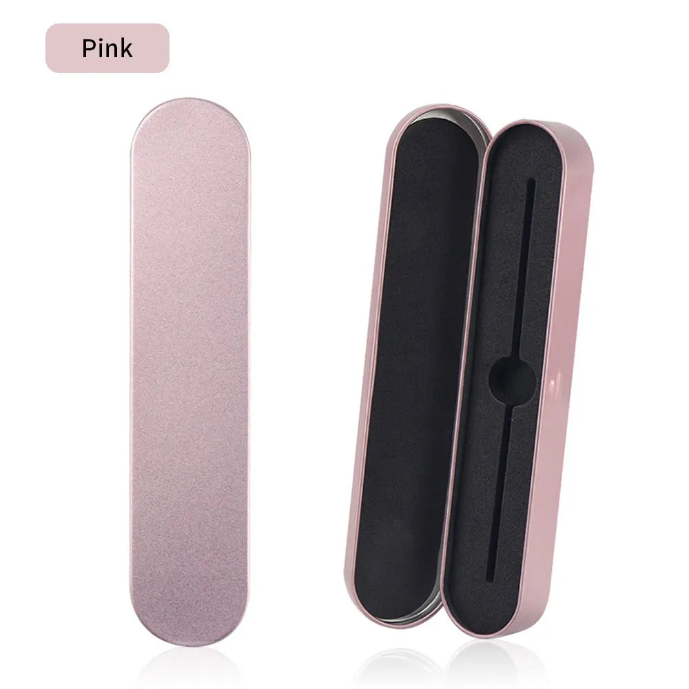 Magnetic Tinplate Eyelash Tweezer Case | Lash Storage Box Tweezer Storage Case PRIMED long-pink