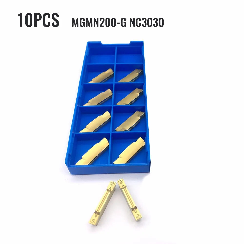 10-Pack MGMN200 NC3030 Carbide Grooving & Parting Inserts Carbide Turning Inserts PRIMED