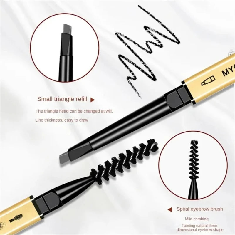 Blana Waterproof Eyebrow Pencil with Brush – 24Hr Wear Eyebrow Pencil PRIMED