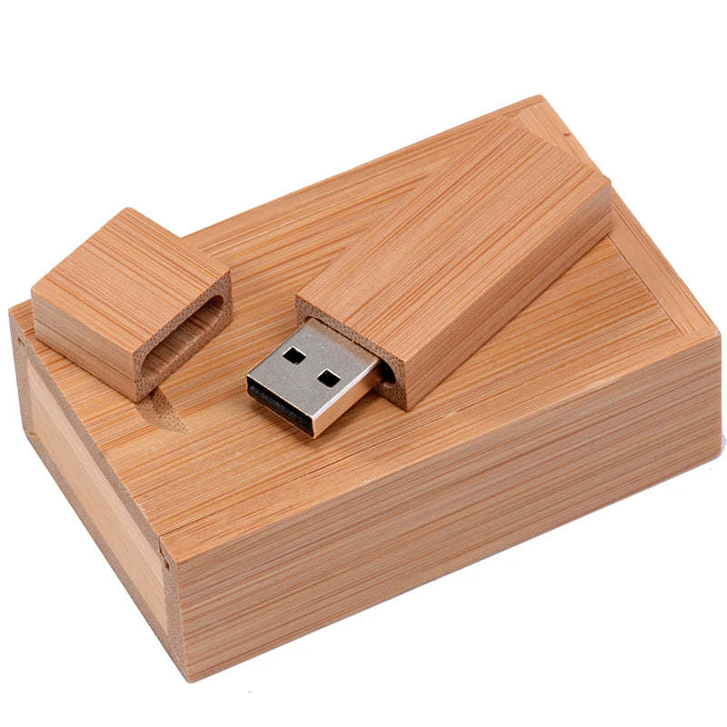 Wooden USB Flash Drive Walnut & Maple | 4GB–64GB Pen Drive