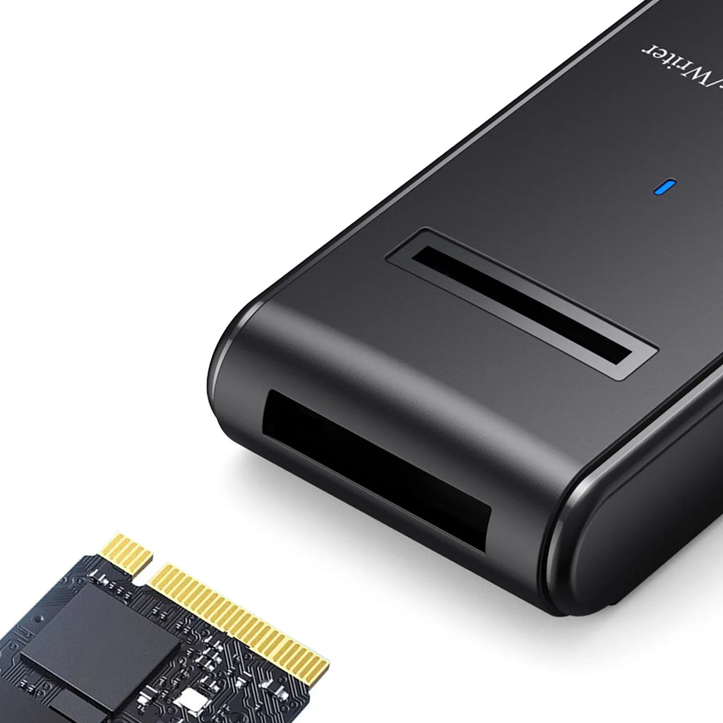 Dual M.2 NVMe/SATA SSD Enclosure 10Gbps USB-C Adapter SSD Enclosure PRIMED