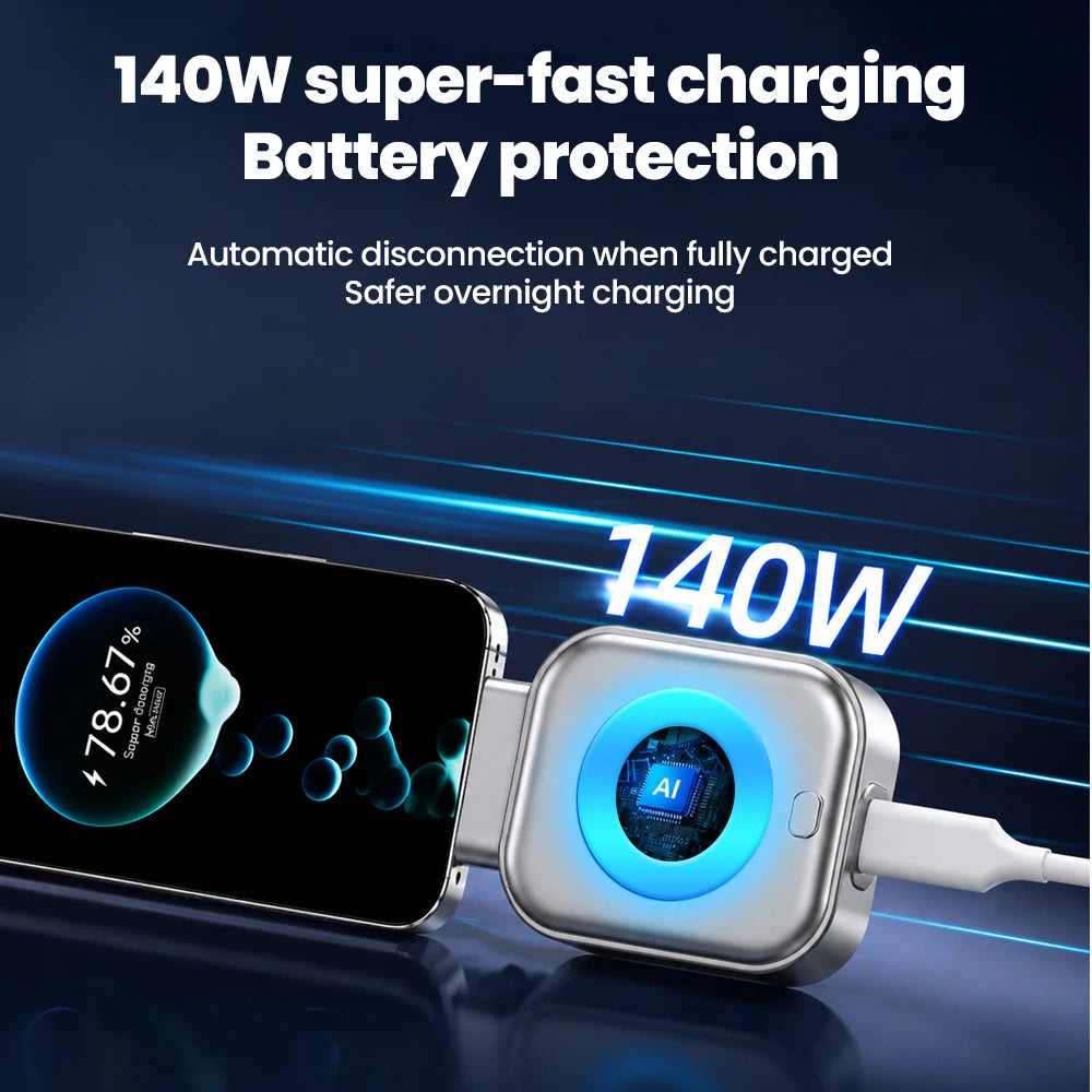USB-C 140W Fast Charger with Auto Cut-Off | Smart Adapter USB-C Fast Charger PRIMED