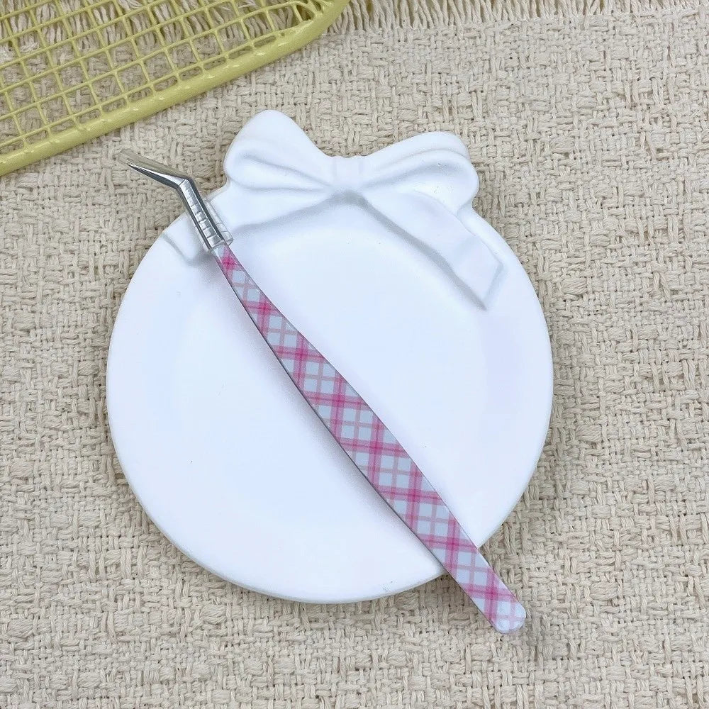Curved Anti-Static Eyelash Extension Tweezers | Cartoon Design Eyelash Tweezers PRIMED Style 5