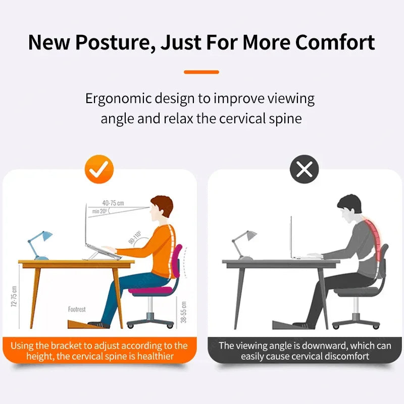 Portable Foldable Laptop Stand | Adjustable ABS Desk Holder Laptop Stand PRIMED