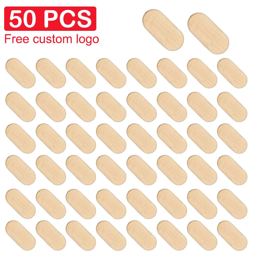 Wooden USB Flash Drive 4–128GB Bulk | Custom Logo Engraved USB Flash Drive PRIMED 4GB 50pcs maple China Mainland