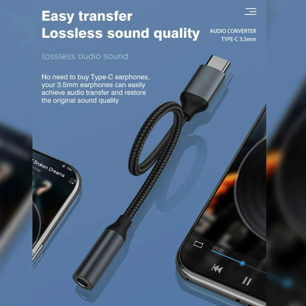 USB-C to 3.5mm Audio Adapter – iPhone 15, Samsung, Huawei Audio Jack Adapter PRIMED