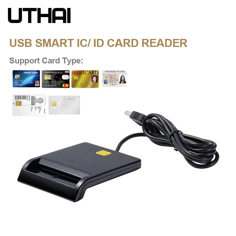 UTHAI USB Smart Card Reader IC/ID EMV ISO 7816 – XJF-607 USB Smart Card Reader PRIMED