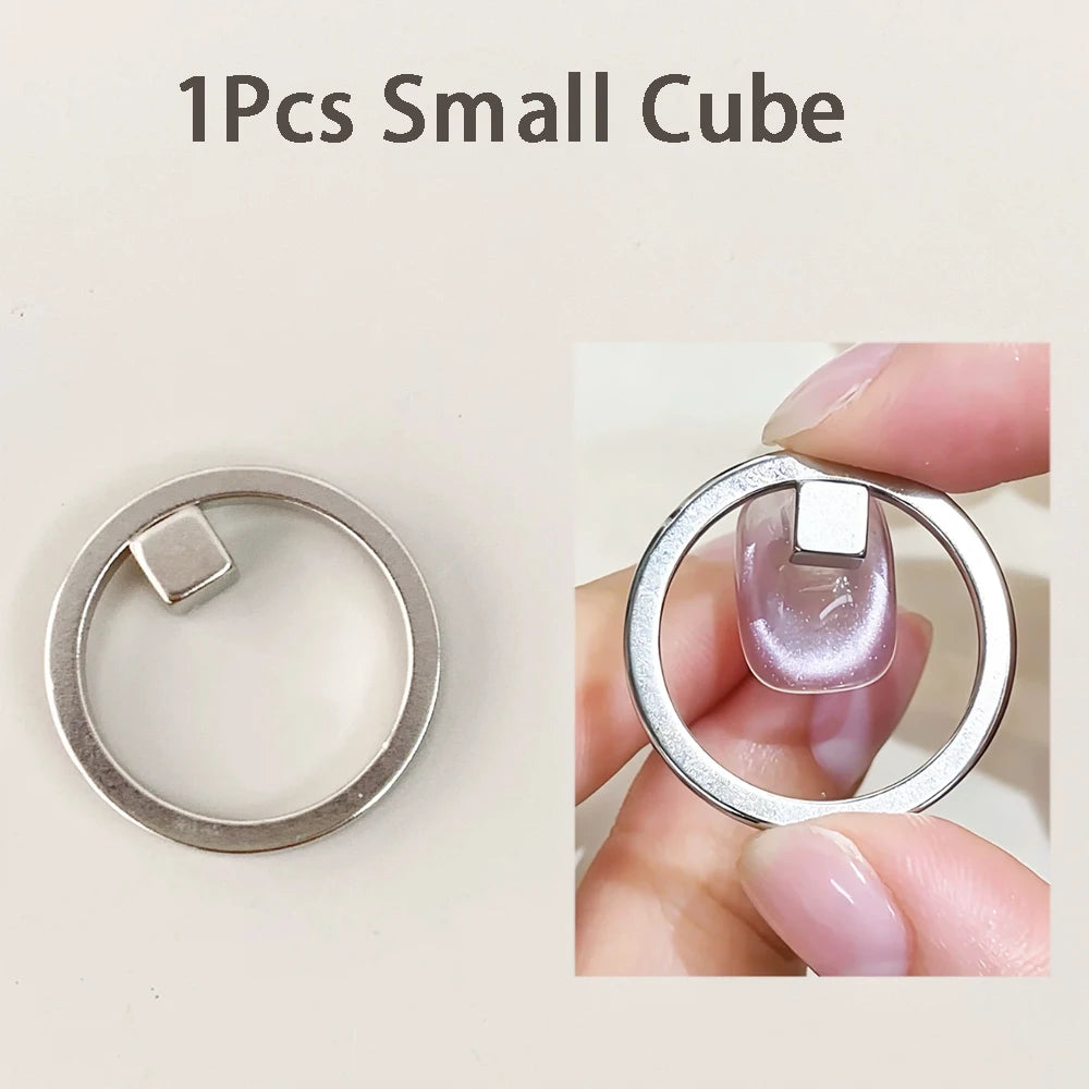 Halo Cat Eye Ring Nail Magnet Set – Void & Galaxy Effects Nail Magnet Tool PRIMED 1Pcs Small Cube