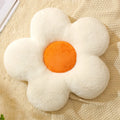 LMETJMA Flower Plush Throw Pillow | Floor Seating Cushion Decorative Throw Pillow PRIMED WHITE 35x35cm