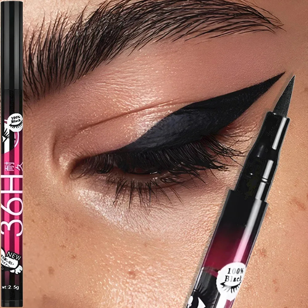 Smooth Black Liquid Eyeliner Pen – Ultra-Fine Tip 36H Waterproof Liquid Eyeliner Pen PRIMED