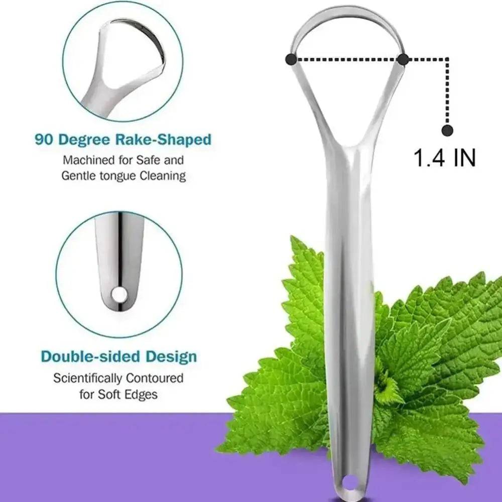 Stainless Steel Tongue Scraper – Fresh Breath Oral Care