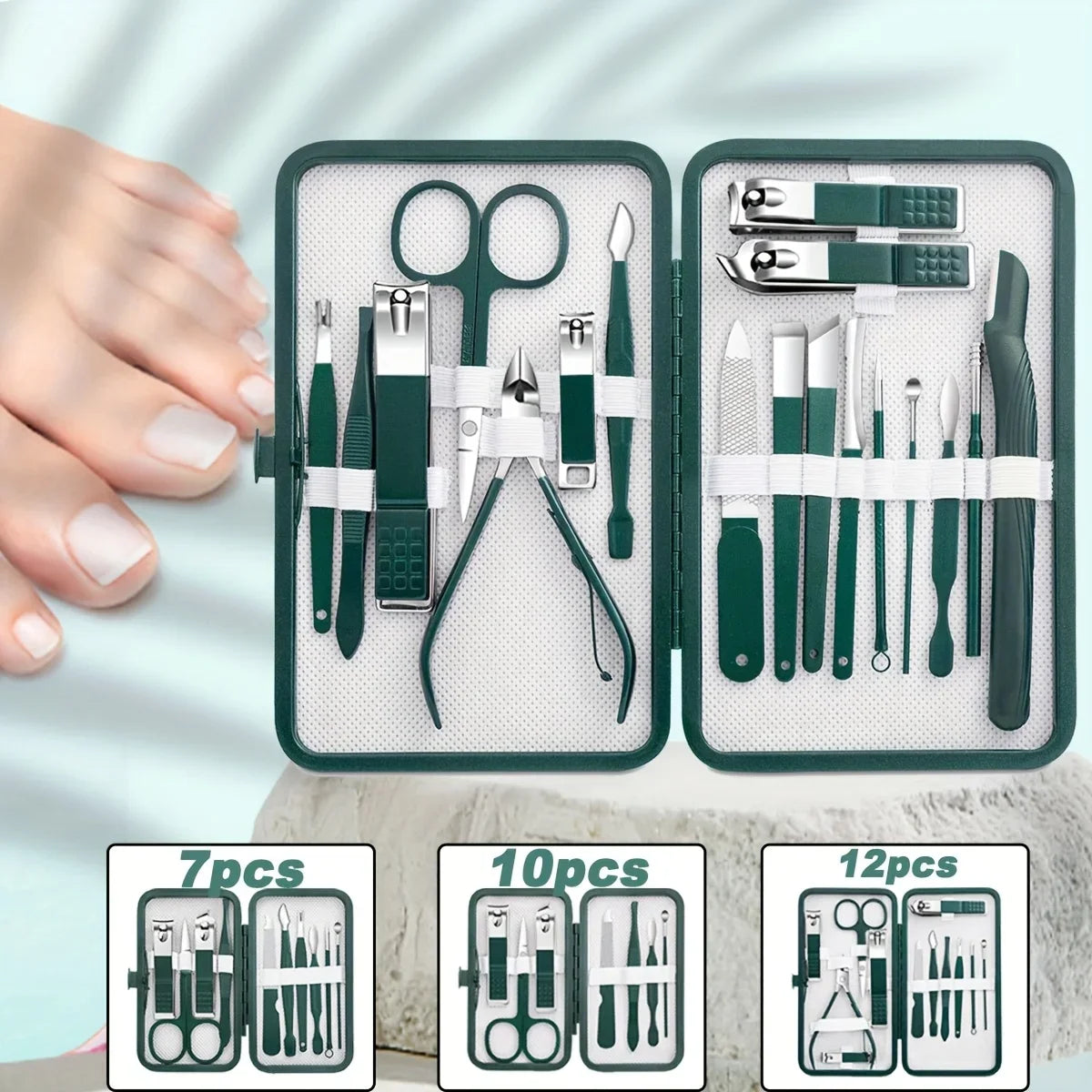 Stainless Steel Nail Clippers & Pedicure Manicure Set