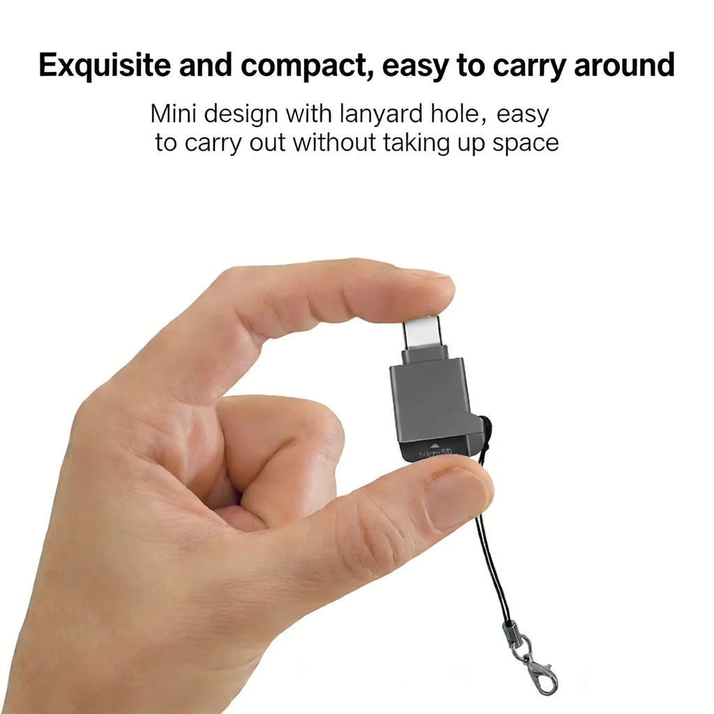 USB Type-C Mini TF Card Reader – Up to 2TB | High Speed Memory Card Reader PRIMED