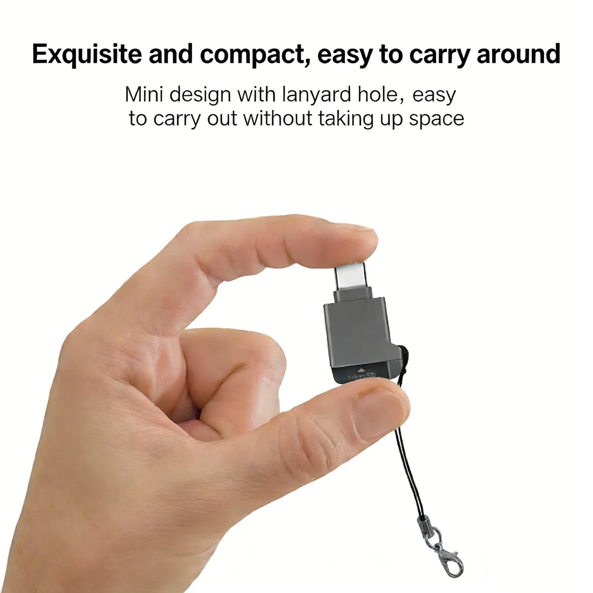 USB Type-C Mini TF Card Reader – Up to 2TB | High Speed Memory Card Reader PRIMED