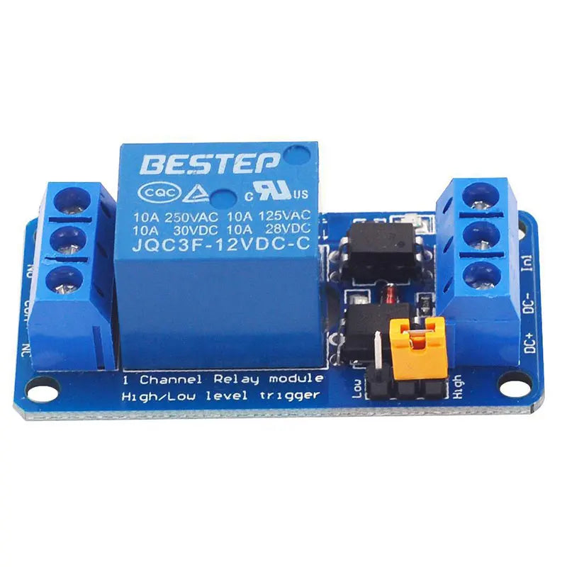 1-Channel Relay Module 3.3V–24V Dual Optocoupler Isolation