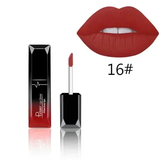 Pudaier 21-Color Matte Liquid Lipstick & Lip Gloss Set
