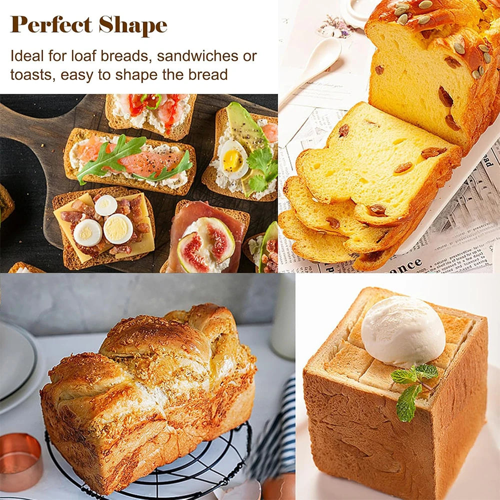 LMETJMA Collapsible Silicone Bread Loaf Pan – Non-Stick Baking Silicone Loaf Pan PRIMED