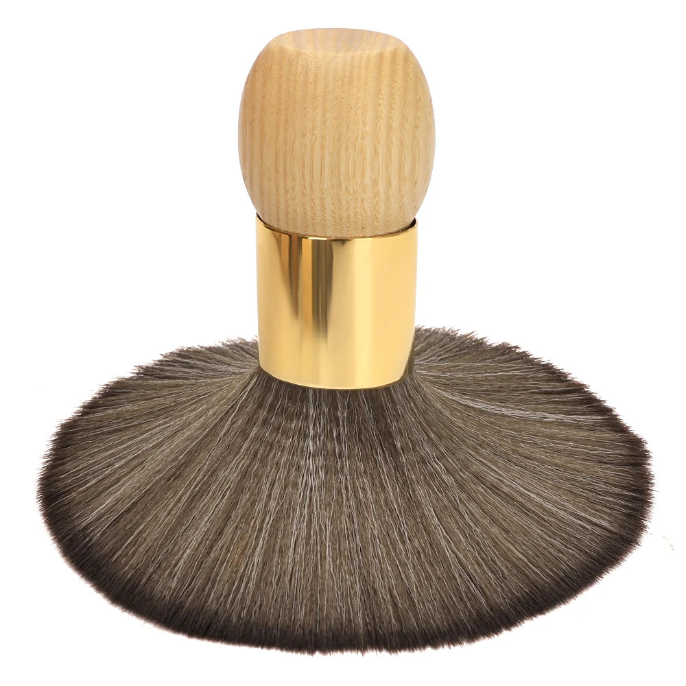 Soft Black Barber Neck Face Duster Brush – Salon Hair Tool