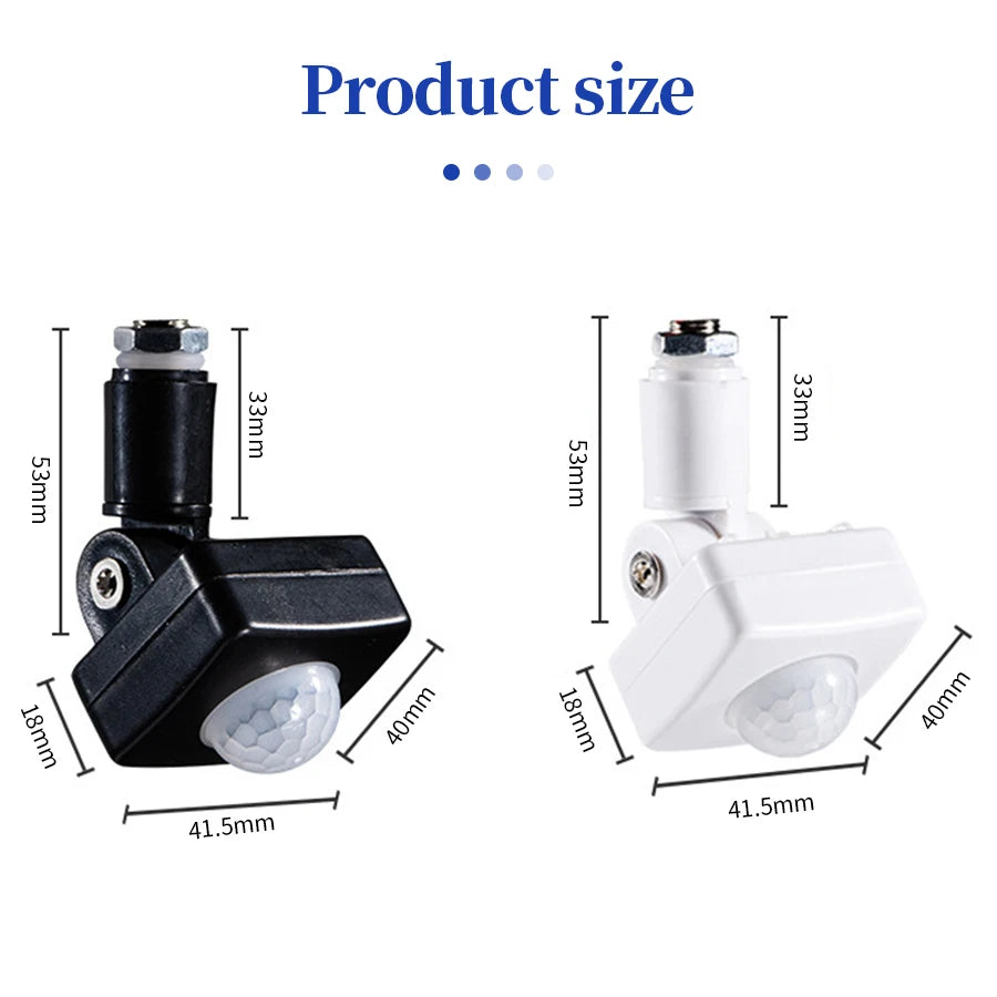 PIR Motion Sensor Light Switch 120° Adjustable Delay AC 110-240V Motion Sensor Switch PRIMED