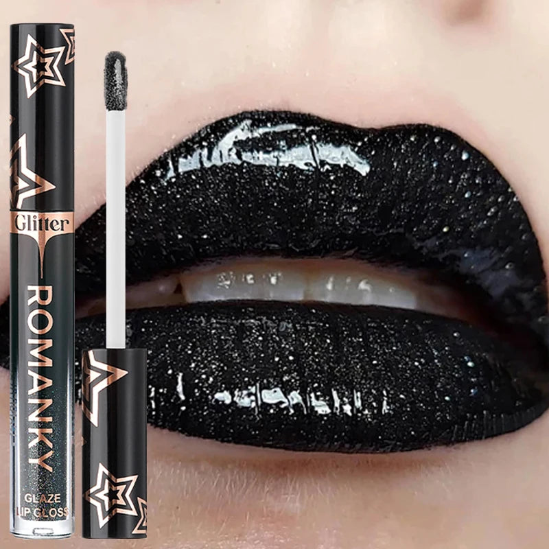 Pearl Metallic Lip Gloss – Waterproof Glitter Mirror Lip Glaze Lip Gloss PRIMED 10 2.3g
