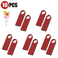 10-Pack Custom Logo Metal USB Flash Drives 128MB–128GB USB Flash Drive PRIMED 128GB X 10PCS Red CN