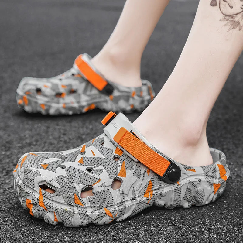 Men's Camouflage EVA Clogs – Garden Slip-On Sandals Men's Clogs Sandals PRIMED