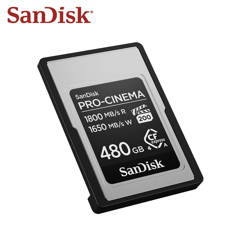 SanDisk PRO-Cinema CFexpress Type A 480GB/960GB – 8K Card CFexpress Memory Card PRIMED
