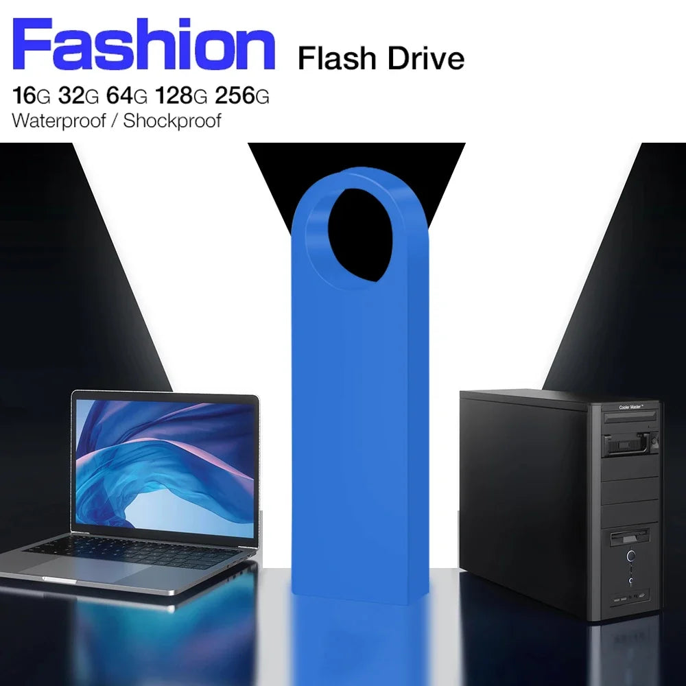 100-Pack Metal USB 2.0 Flash Drives | Custom Logo | 4–64GB USB Flash Drives PRIMED