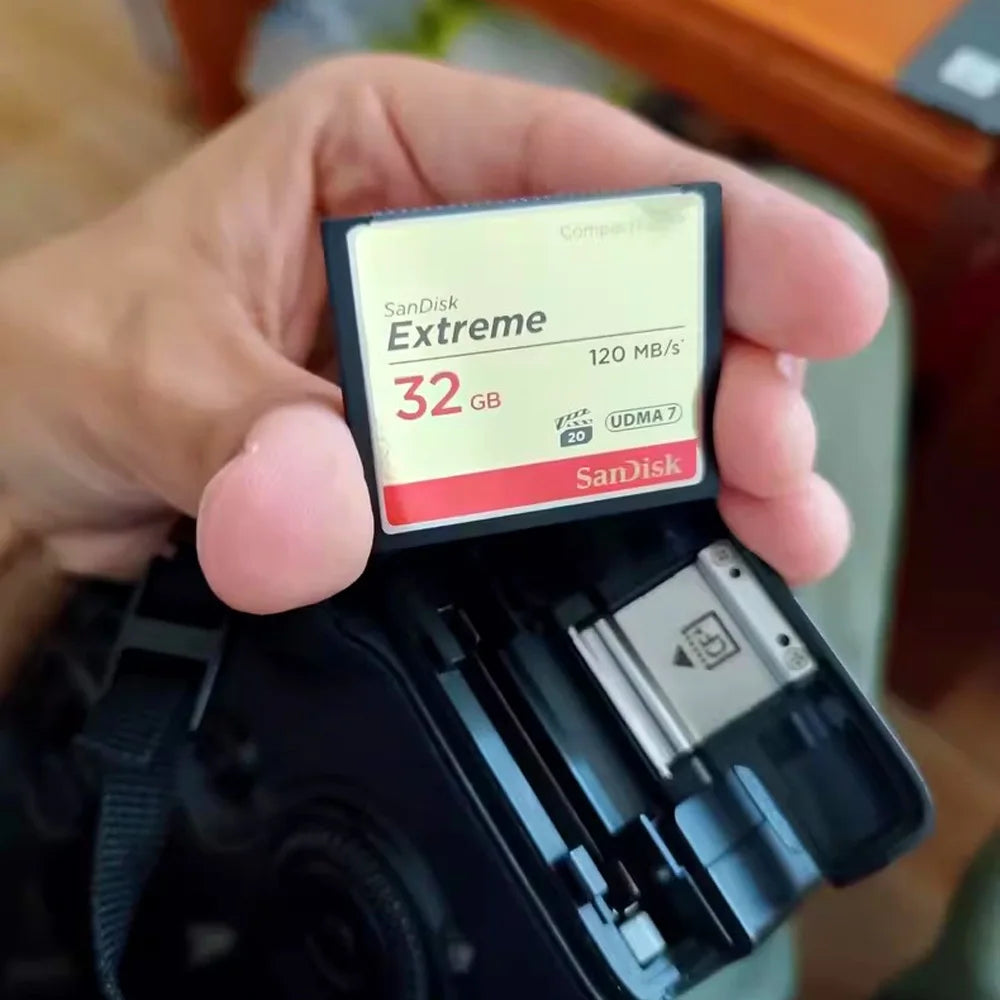 SanDisk Extreme CF Card 32GB 64GB 128GB 800X – DSLR Memory CompactFlash Memory Card PRIMED