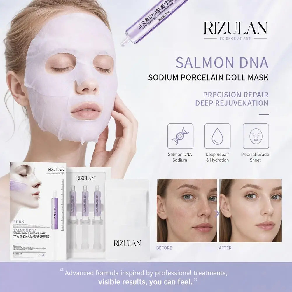 Salmon DNA Gel Sheet Mask Set – Hydrating & Brightening 3pc
