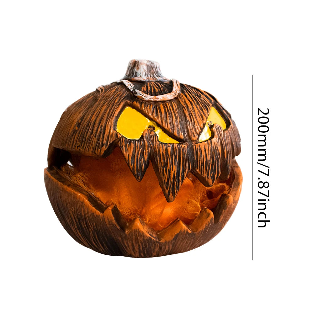 Animated Halloween Pumpkin – Sound Activated Light-Up Eyes Halloween Prop Decoration PRIMED