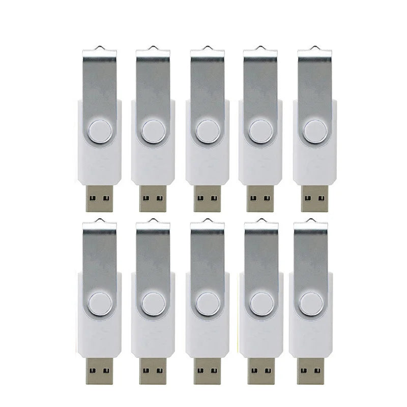 10 Pcs Custom Logo USB Flash Drives 4GB–64GB | Bulk Pen Drives USB Flash Drives PRIMED