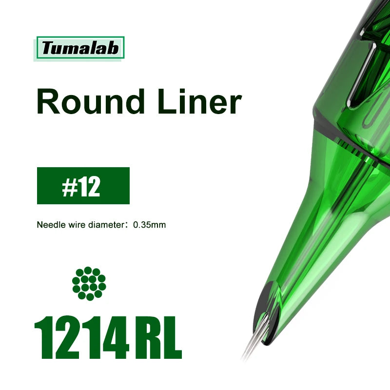 TUMAlab Cartridge Tattoo Needles 20Pcs – Liners & Shaders