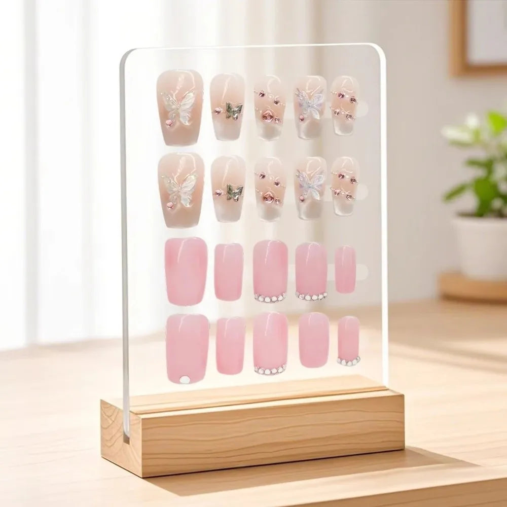 Acrylic Nail Display Board – Salon Art Storage Show Shelf