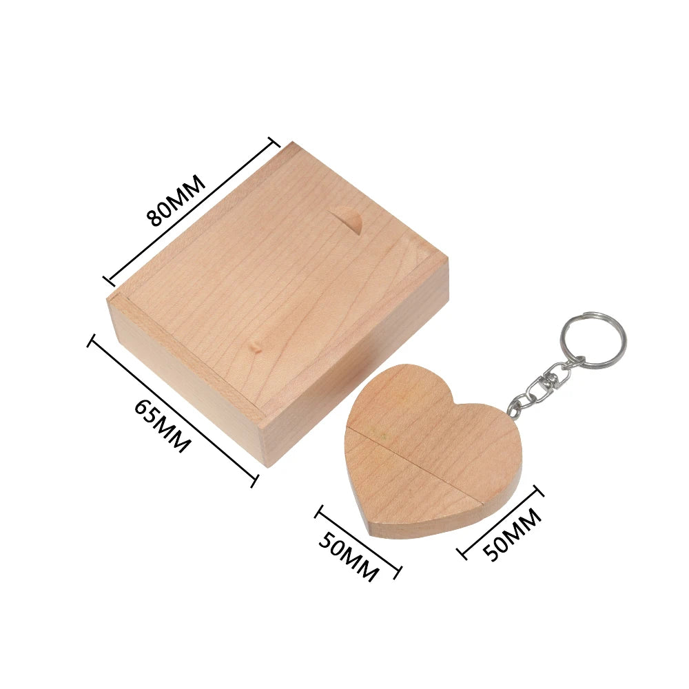Custom Logo Wooden USB Flash Drive 4–64GB | Bulk 10/30/50 Pcs Custom USB Flash Drive PRIMED