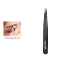 Stainless Steel Tweezer Set – Slant, Point, Flat & Hook Tips Eyebrow Tweezer Set PRIMED Hooked