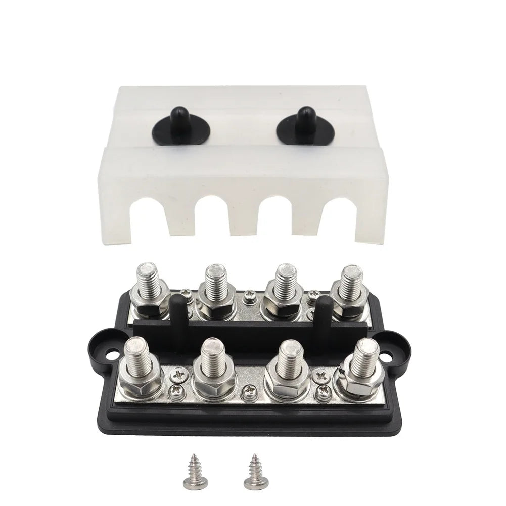 M8/M10 4-Way Double Row Bus Bar Terminal Block | RV Marine Bus Bar Terminal Block PRIMED M10 China Mainland