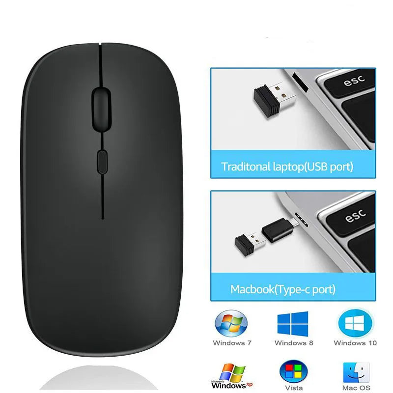 MissionFit Dual-Mode Wireless Mouse – Bluetooth & 2.4G Wireless Mouse PRIMED