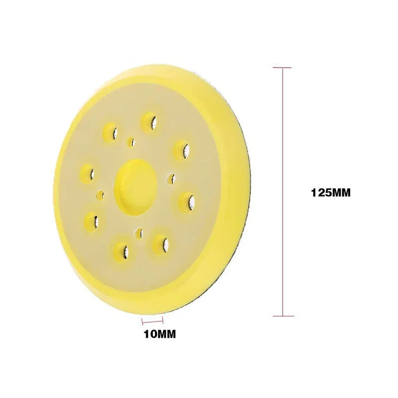 5" 125mm Hook & Loop Sanding Pad – 8-Hole Disc Grinder Backing