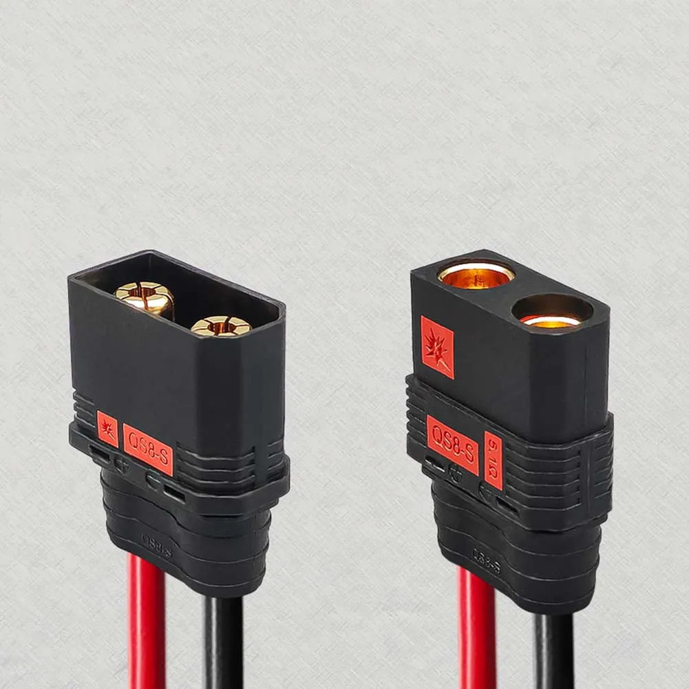 QS8-S 110A Spark-Proof FPV Connector – Gold-Plated Copper Battery Connector PRIMED