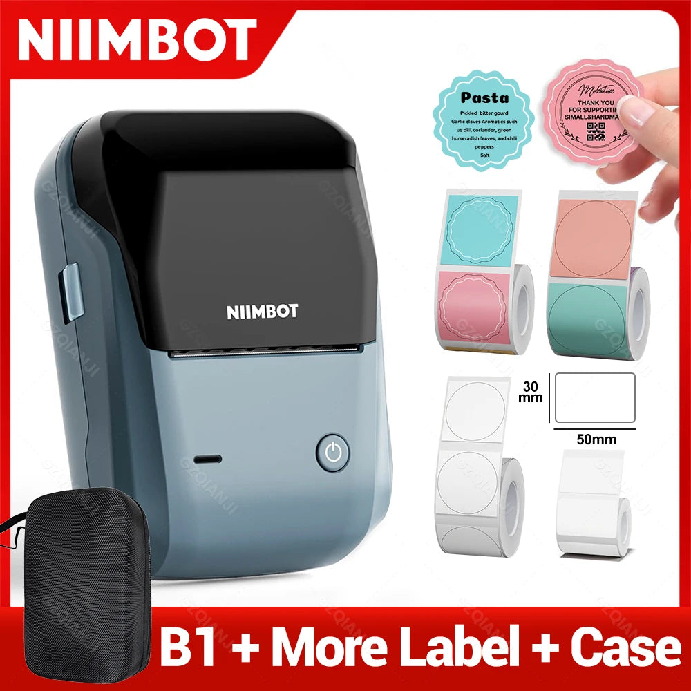 Niimbot B1 Bluetooth Thermal Label Printer – 2 Inch Portable Thermal Label Printer PRIMED