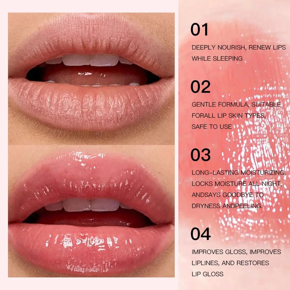 USHAS Lip Sleeping Mask – Overnight Hydration Gel Balm