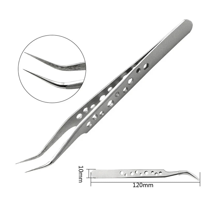 ESD Anti-Static Stainless Steel Tweezers – Industrial Grade