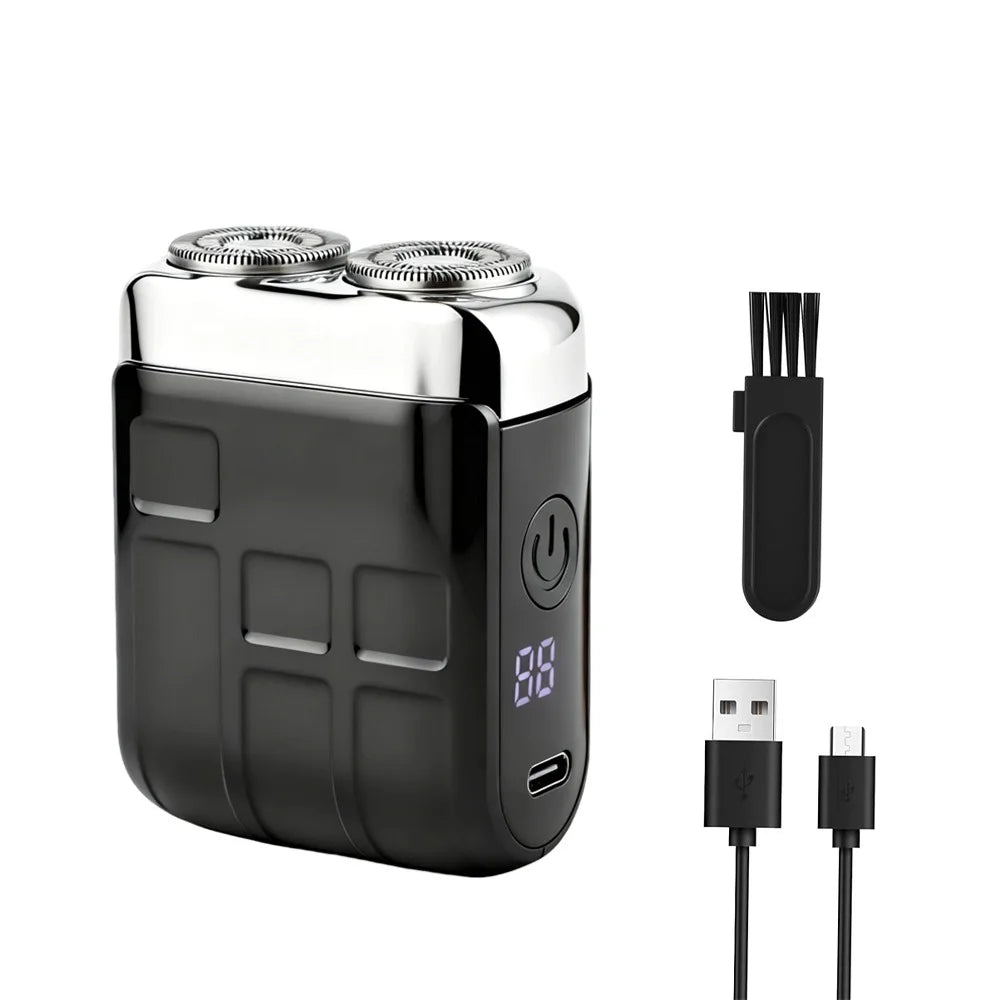 Mini USB Rechargeable Electric Shaver – Wet & Dry Razor for Men
