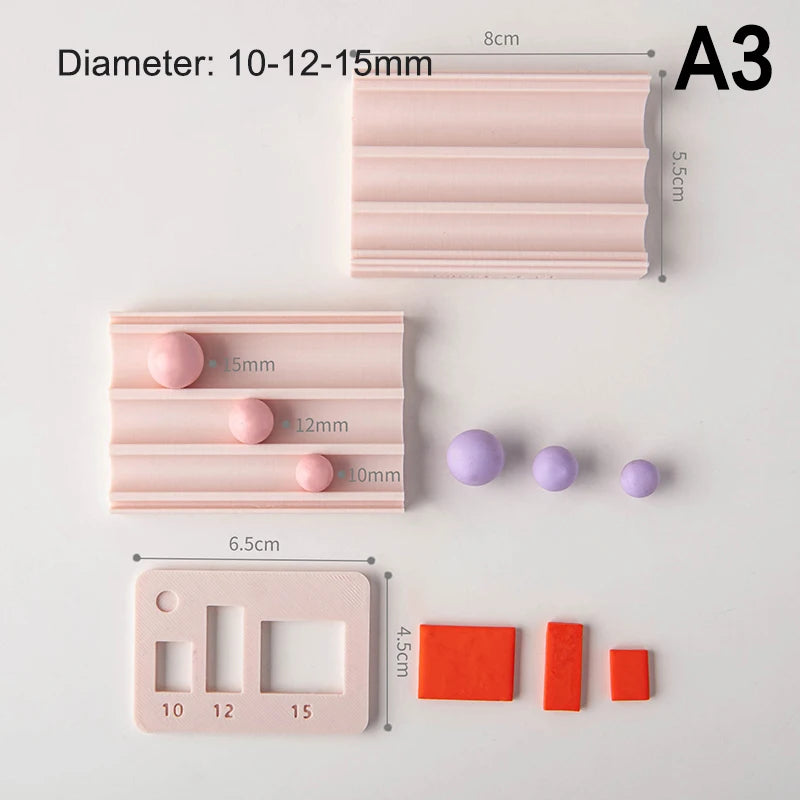 Polymer Clay Ball Maker Mold 4–15mm | DIY Jewelry Beads