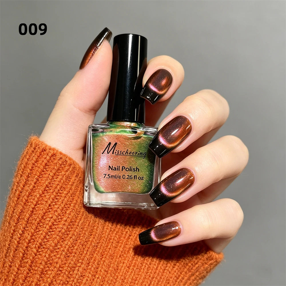9D Cat Eye Magnetic Nail Polish – No UV Lamp, Quick Dry Magnetic Nail Polish PRIMED 09